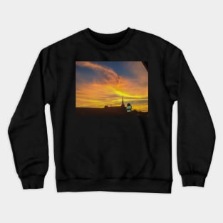 Sunset over Church Crewneck Sweatshirt